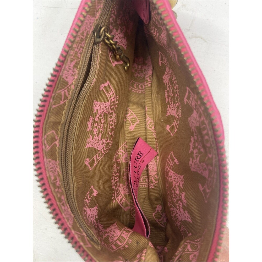 Juicy Couture Pink Genuine Leather Baguette / Mini Bag - Picture 10 of 16